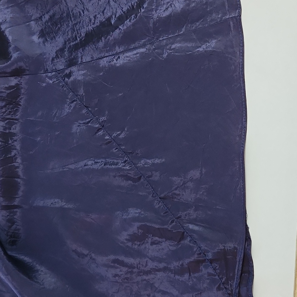 Vintage beautiful Misses Size 36/37 middi slip in deep navy blue - Picture 5 of 7